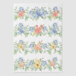 Spring Pastel Florals Decoupage Paper Seidenpapier