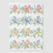 Spring Pastel Florals Decoupage Paper Seidenpapier (Vorderseite)