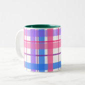 Spring Pastel Karierte Tasse (Vorderseite Links)
