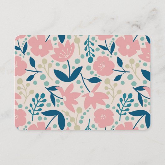 Spring Pastel Petals Enclosure Card Begleitkarte (Rückseite)