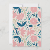 Spring Pastel Petals Flat Thank You Card Dankeskarte (Rückseite)