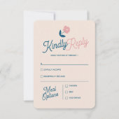 Spring Pastel Petals RSVP Card Save The Date (Vorderseite)