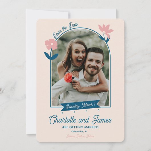 Spring Pastel Petals Save the Date (Vorderseite)