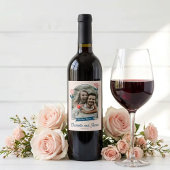 Spring Pastel Petals Save the Date Weinetikett