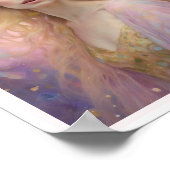 Spring Pastel Woman Blond Haar Poster (Ecke)