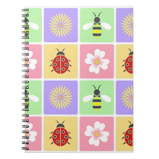 Spring Patches Notebook Notizblock (Vorderseite)