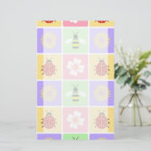 Spring Patches Stationery Briefpapier (Stehend Vorderseite)