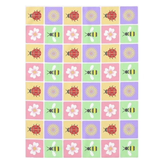 Spring Patches Tableclout Tischdecke (Vorderseite)