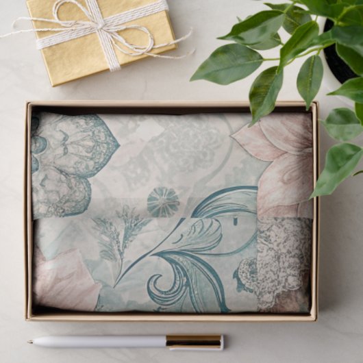 Spring Patchwork Nahtlos Seidenpapier (Geschenk)