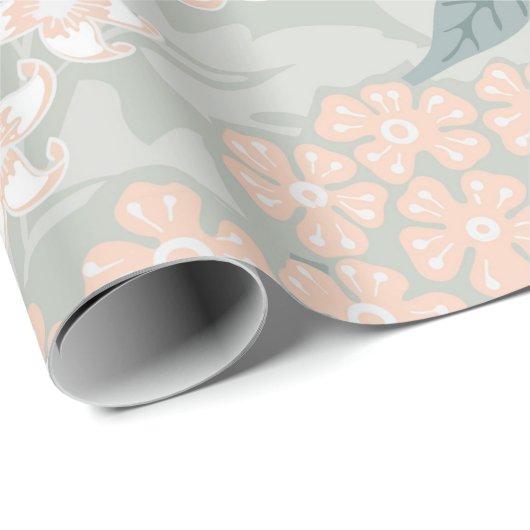 SPRING PATTERN WILLIAM MORRIS WRAPPING PAPIER GESCHENKPAPIER (Rolleneckpunkt)
