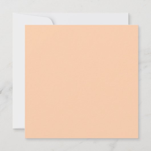 Spring Peach Peony Boho Brautparty Einladung (Rückseite)