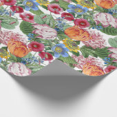 Spring Peonings Blume Garden Geschenkpapier (Ecke)