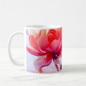 Spring Peony Bloom Garden Watercolor Kaffeetasse (Links)
