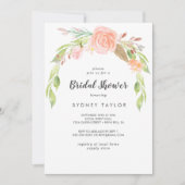 Spring Peony Bridal Dusche Einladung (Vorderseite)