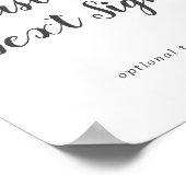 Spring Peony Wedding Custom Text Sign Poster (Ecke)