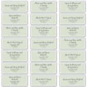 Spring Peony Wedding Guest Address Labels (Vorderseite)