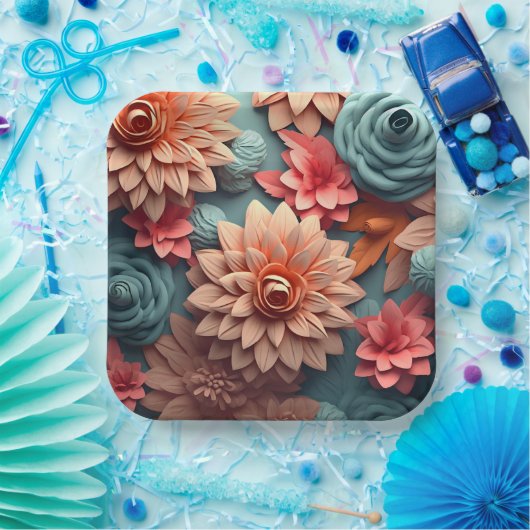 Spring-Petal-Pappteller Pappteller (Party)