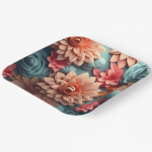 Spring-Petal-Pappteller Pappteller (Gewinkelt)