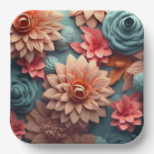 Spring-Petal-Pappteller Pappteller (Vorderseite)