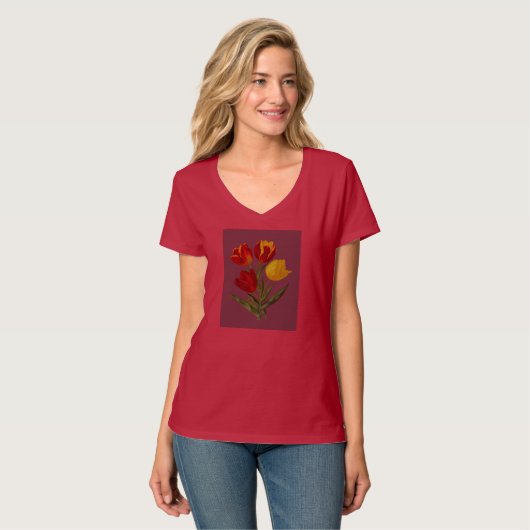 Spring Petals T - Shirt (Vorderseite Vollansicht)