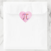 Spring Pi © Floral Pi Symbol auf Pink Stickers (Tasche)