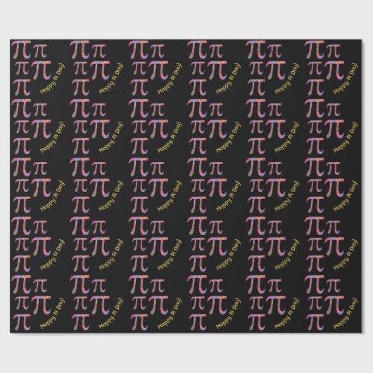 Spring Pi © Floral Pi Symbol Happy Pi Day Geschenkpapier (Flach)