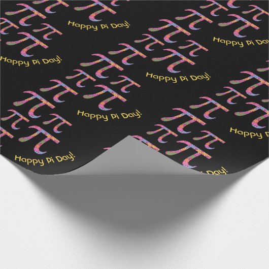 Spring Pi © Floral Pi Symbol Happy Pi Day Geschenkpapier (Ecke)