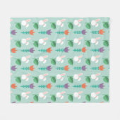 Spring Picnic Blanket Fleecedecke (Vorderseite (Horizontal))