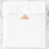 Spring Picnic Bouquet Geschenktasten Runder Aufkleber (Tasche)
