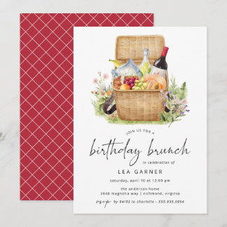 Spring Picnic | Niedlicher Blumenbrunch Einladung
