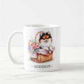 Spring Picnic Spitz Tasse mit Name Template (Links)