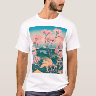 Spring Picnic unter den Blume des Kirschbaums Mont T-Shirt
