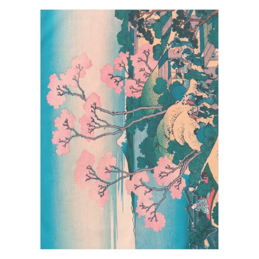 Spring Picnic unter den Blume des Kirschbaums Mont Tischdecke (Vorderseite)