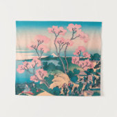 Spring Picnic unter den Blume des Kirschbaums Mont Wandteppich (Vorderseite (Horizontal))