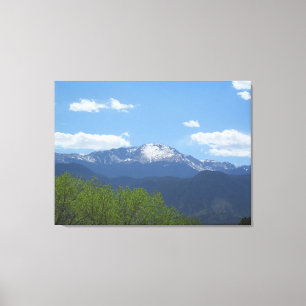Spring Pikes Peak Leinwand
