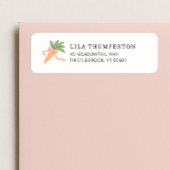 Spring Pink Bow Carrot Moderne Minimale Adresse