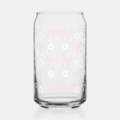 Spring Pink Bows & Daisy's Beverage Glass  Dosenglas (Rechts)