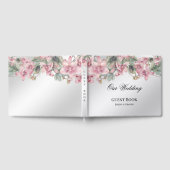 Spring Pink Floral Guest Book Gästebuch (Voll)