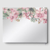 Spring Pink Floral Guest Book Gästebuch (Rückseite)