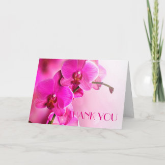 Spring Pink Orchid Danke Karte