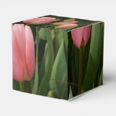 spring pink tulip and yellow daffodil flowers geschenkschachtel (Rückseite)