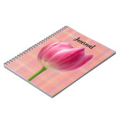 Spring Pink Tulip Art Blumen Journal Notizblock (Linke Seite)
