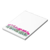 Spring Pink Tulips 5,5" x 6" Notepad - 40 Seiten Notizblock (Rotiert)