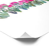 Spring Pink Tulips Card Fotodruck (Ecke)