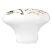 Spring Pink Yellow Tree Blossom Keramikknauf (Seitenansicht)