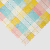 Spring Plaid Blue Pink Yellow Seidenpapier (Ausschnitt)