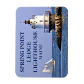 Spring Point Ledge Leuchtturm, Foto Magnet (Vertikal)