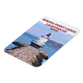 Spring Point Ledge Leuchtturm, Maine Foto Magnet (Linke Seite)