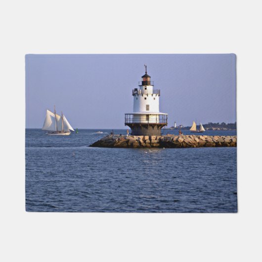 Spring Point Ledge Leuchtturm, Maine Türmatte (Vorderseite)