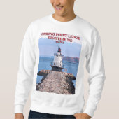 Spring Point Ledge Lighthouse, Maine Sweatshirt (Vorderseite)